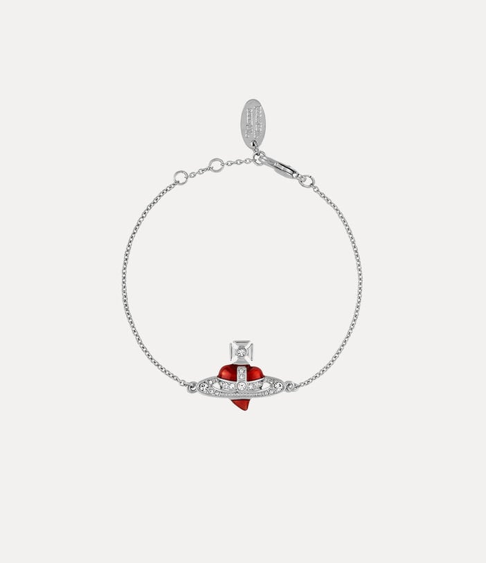 Vivienne Westwood NEW DIAMANTE HEART BRACELET